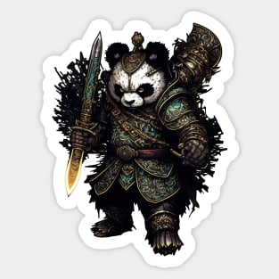 Panda Ancient Warrior Sticker